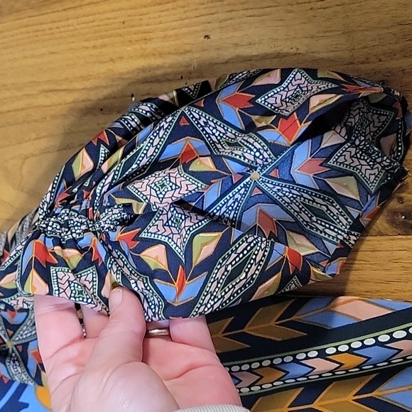 NLW size S multicolor bohemian mini shift dress - Picture 3 of 7